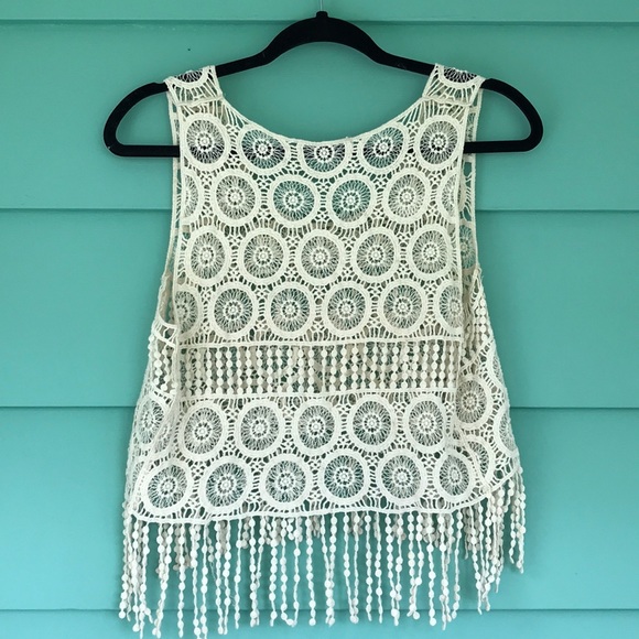 Crochet Festival Fringe Top - Picture 4 of 4